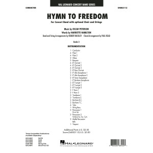 Hymn to Freedom - Conductor Score (Full Score)